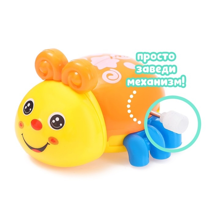 Игрушка заводная «Жучок», МИКС Игрушка заводная «Жучок», МИКС