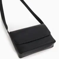 Сумка женская мессенджер на магните, 28&times;6&times;18 см, чёрный