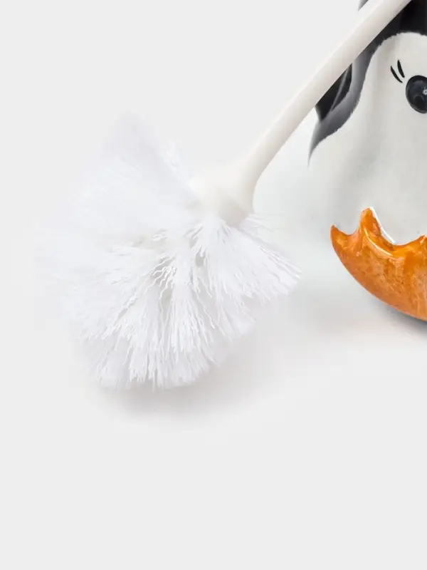 Ёршик для унитаза с подставкой &laquo;Пингвин&raquo;, фарфор