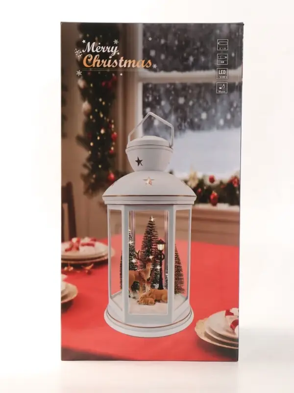 Фигурка светодиодная &laquo;Дед мороз&raquo;, новогодняя, 3хС(LR14), музыка, 20.5&times;20.5&times;42 см