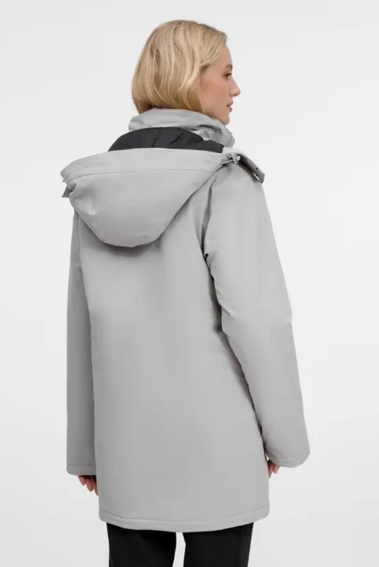 Куртка-парка унисекс Sfera, светло-серая, размер S