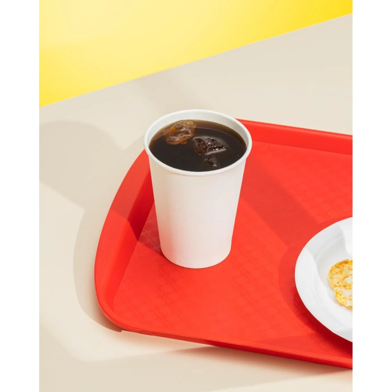 Стакан одноразовый бум. 1-сл d-90мм 350мл, белый, Комус 50шт/уп