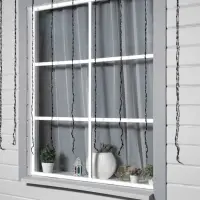 Гирлянда &laquo;Водопад&raquo; 2&times;1.5 м, IP44, тёмная нить, 400 LED, свечение бело-синее, 8 режимов, 220 В