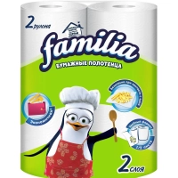 Полотенца бумажные Familia Classic 1/2 листа 2сл 2рул/уп