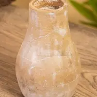 Подсвечник, d=4 см, 9&times;9&times;15 см, дерево джати, коричневый