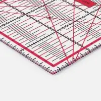 Линейка для квилтинга и пэчворка, 15&times;15 см, s=2.5 мм, розовая