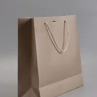 Пакет подарочный, белый, с бантом, 35 х 30 х 10 см