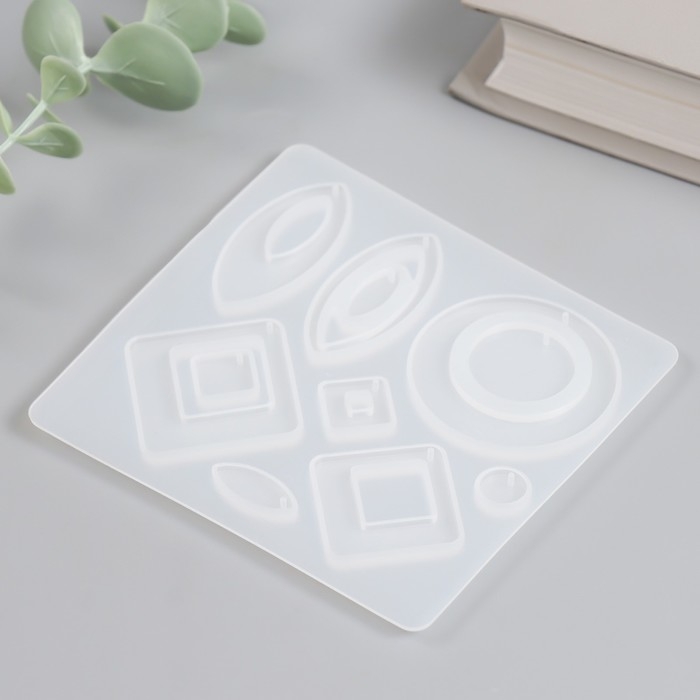 Молд силикон Молд силикон "Серьги" 11 предметов 9х9,5х0,4 см