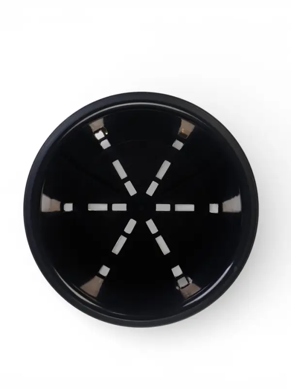 Горшок для цветов &laquo;Япония&raquo;, 2 л, d=18 см, h=15 см, пластиковый, с поддоном, графитовый