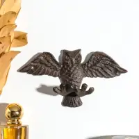 Крючки настенные &laquo;Летящая сова&raquo;, ключница декоративная, чугун, 17.7&times;9.5&times;3.8 см