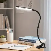 Лампа настольная RISALUX &laquo;Офисный чёрный&raquo;, светодиодная, на прищепке, от USB, 11&times;7.5&times;60.5 см