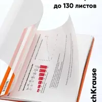 Папка-скоросшиватель А4 140 мкм, ErichKrause Fizzy Neon, микс неон, прозрачный верх, до 130 листов