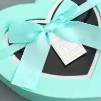 Набор подарочных коробок 3 в 1 сердца, бирюзовый, 22&times;20&times;9; 18.5&times;17&times;7.5; 16&times;14&times;6 см