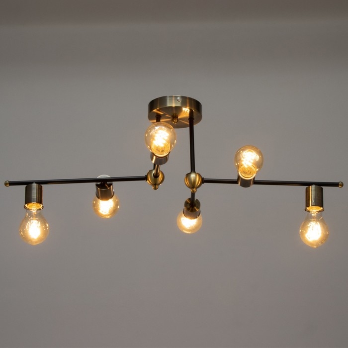 Люстра 2250/6 E27 40Вт черно-бронзовый 70х40х24 см BayerLux