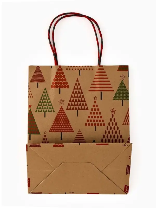 Набор подарочных пакетов &laquo;Новогодний&raquo;, 3 шт,  25&times;4&times;30.5 см, 30&times;40&times;11,5 см, 18&times;23&times;10 см