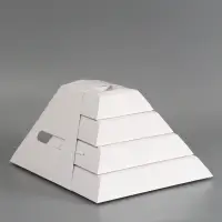 Коробка-пирамида на 5 ярусов для кейтеринга, закусок и фуршета 30 х 30 х 35 см