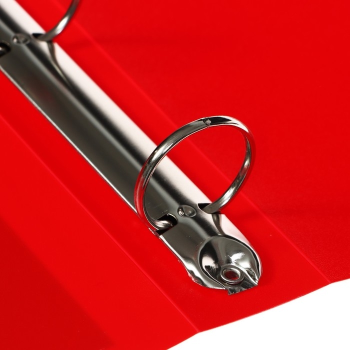 Папка на 4 кольцах А4, Calligrata  Папка на 4 кольцах А4, Calligrata "Панорама", 40 мм, 700 мкм, лицевой карман, красная, МИКС