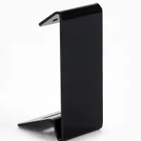 Подставка под серьги, кольцо, 4&times;4.5&times;9.5 см, толщина 2 мм, чёрная