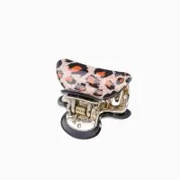 Крабик для волос &laquo;Шёлк&raquo;, лео, 4&times;2.5 см, МИКС