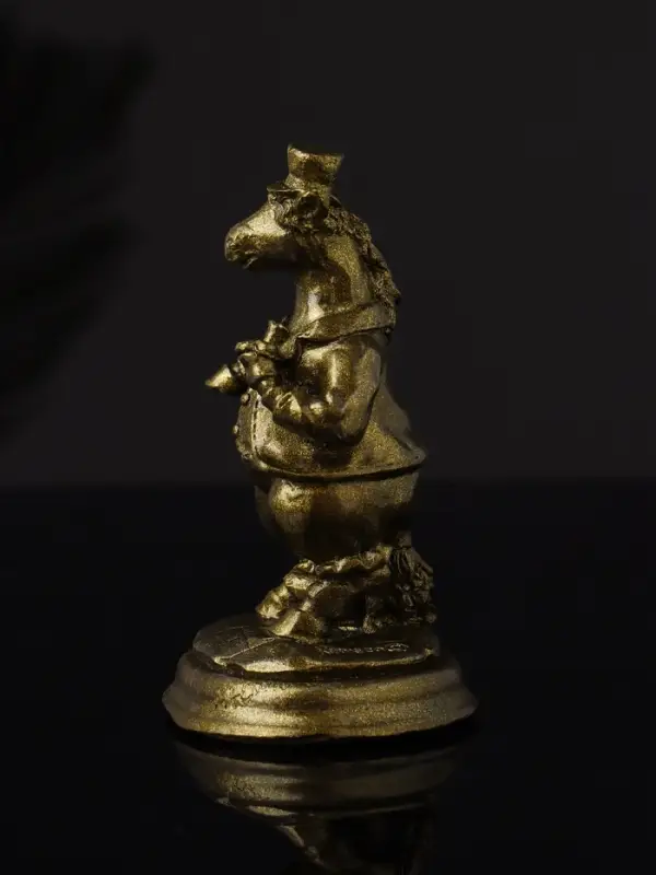 Фигура "Конь на пьедестале" 10 см, латунь