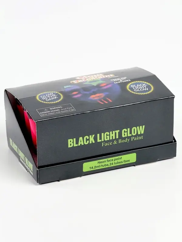 Грим для лица, неон, светится ночью, 14 мл., МИКС