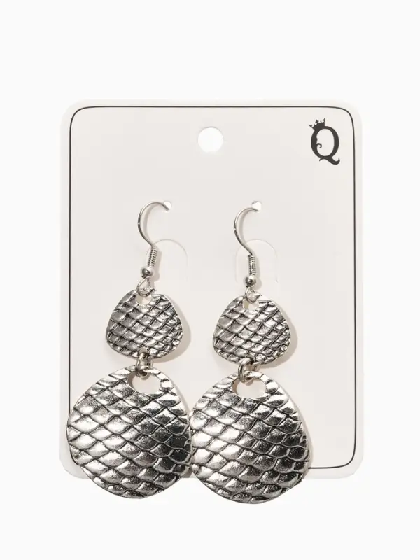 Серьги метал &laquo;Аутентичность. Змея&raquo;, цвет чернёное серебро