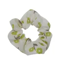 Резинка для волос QF &laquo;Орбита&raquo;, цветы лето, 10 см, зелёно-белая