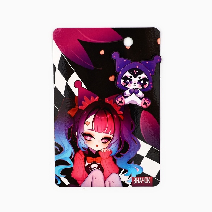 Значки деревянные «Аниме» в шоубоксе, 20 шт Значки деревянные «Аниме» в шоубоксе, 20 шт