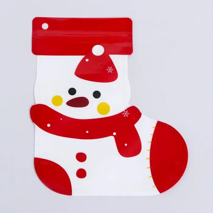 Пакет подарочный «Снеговик», с zip - lock застежкой 18×22 см Пакет подарочный «Снеговик», с zip - lock застежкой 18×22 см