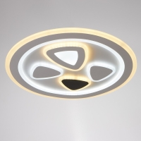 Светильник с ПДУ 660612N LED 160Вт 3 режима 3000-6000К диммер белый 49х49х4 см BayerLux