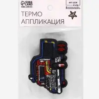 Термоаппликация «Грузовик», 4.9×7 см, серая