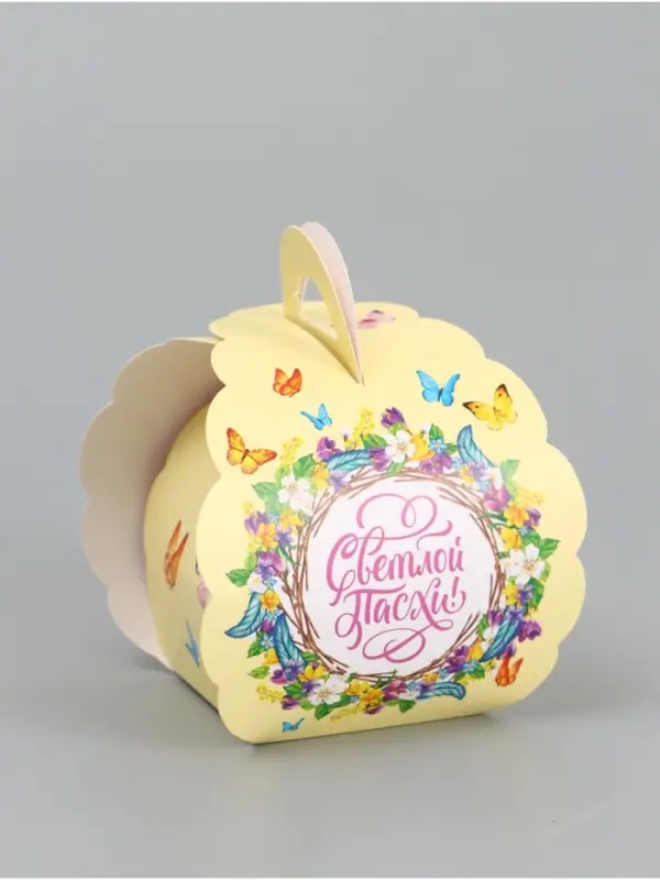 Коробочка подарочная для яйца «Со светлой Пасхой» Коробочка подарочная для яйца «Со светлой Пасхой»