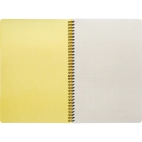 Бизнес-тетрадь А4,96л,кл,спир,пластик,тон.бл. Attache Bright colours Желтый