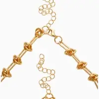 Набор 2 предмета: цепь, браслет &laquo;Узел&raquo;, 20, 40 см, медь, цвет золото