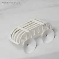 Мыльница на присосках Полимербыт, пластик, 16&times;10&times;6.5 см, МИКС