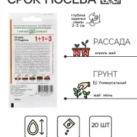 Семена Огурец &laquo;Кадриль F1&raquo;, корнишон, серия 1+1, 20 шт.
