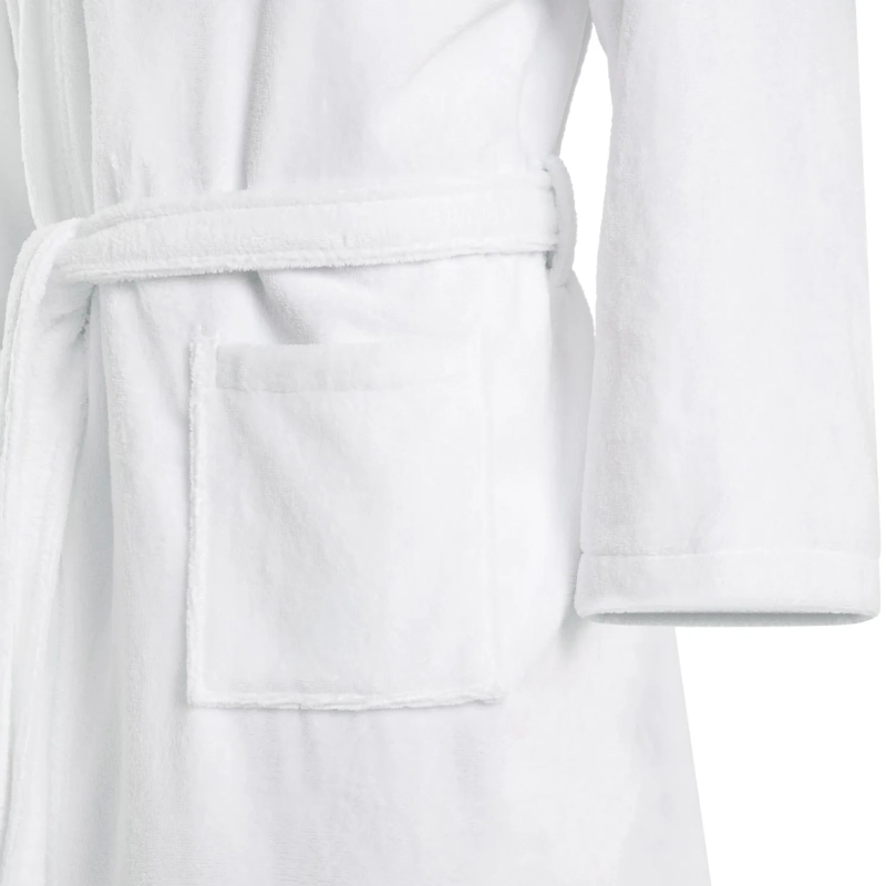Халат банный микровелюр Luscan, 56, 300 гр/м2, Отель белый