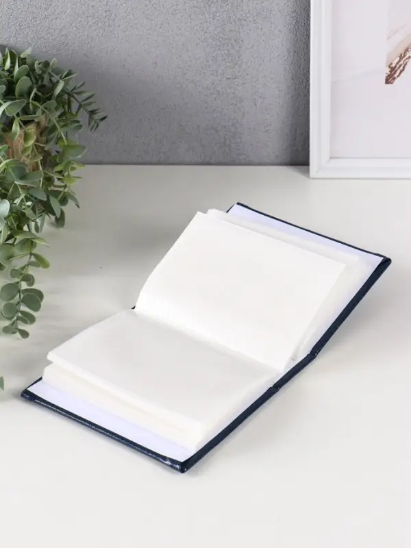 Фотоальбом Делюкс 100 фото, серый, 10X15см, ПП карм.