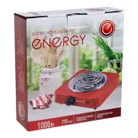 Плитка электрическая ENERGY EN-902, 1000 Вт, 140 мм, 1 конфорка, белая