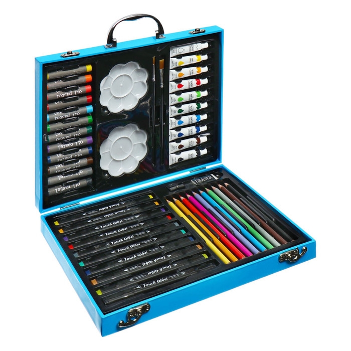 Набор для рисования Calligrata Набор для рисования Calligrata "Космонавт", cиний кейс