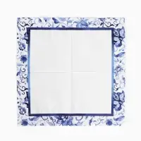 Салфетки бумажные двухслойные &laquo;Синие Узоры&raquo;, 33 х 33, 12 шт