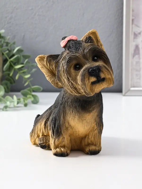 Копилка  Щенок Йорк, бежевый  21*13*20