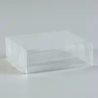 Коробка под 3 эклера, прозрачная, складная PVC, 15&times;15&times;5 см
