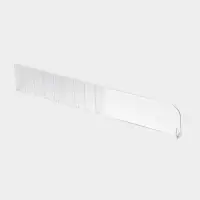 Пластиковый разделитель без ограничителя, 18.5-38.5&times;1.3&times;6 см, прозрачный