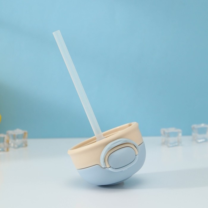 Бутылка для воды стеклянная «Космонавты», 450 мл, 8,2×15 см, цвет МИКС, матовое стекло