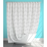 Штора для ванной с принтом Узоры, 180х180см