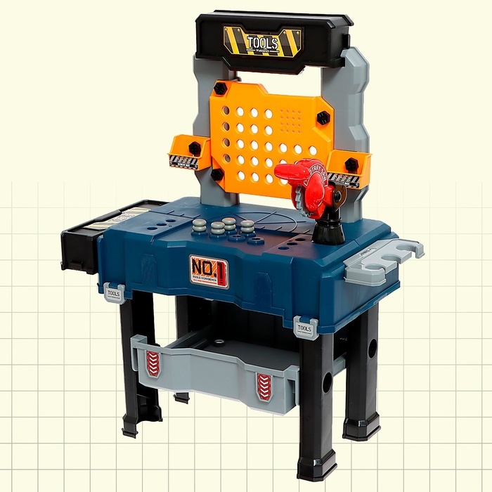 Игровой модуль 2 в 1 «Чемодан мастера», 65 элементов Игровой модуль 2 в 1 «Чемодан мастера», 65 элементов