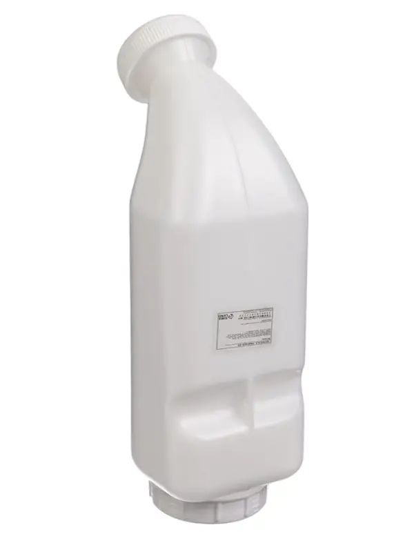 Бутылка для выпойки телят, 2 л, с ручкой, с крышкой, пластик, белая