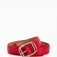 Ремень жен 06-01-02-01, Июнь2504, 3,2*0,3*110 см, без винта, пряж металл, 1 прокол, красный 109031 Ремень жен 06-01-02-01, Июнь2504, 3,2*0,3*110 см, без винта, пряж металл, 1 прокол, красный 109031