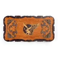 Нарды деревянные резные &laquo;Орёл&raquo;, настольная игра, 45&times;45 см